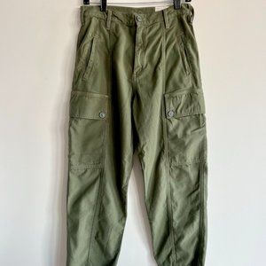Citizens of Humanity Surplus Cargo pants, 100% cotton, size 26, army green